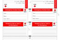 10+ Emergency Information Form Examples - Pdf | Examples within Emergency Contact Card Template