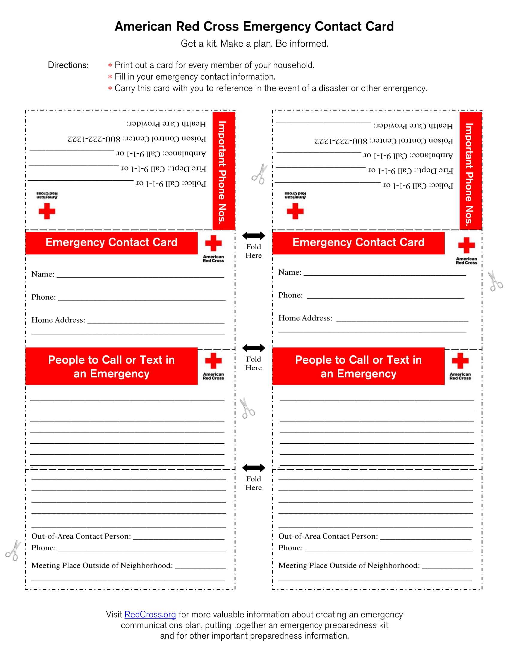 10+ Emergency Information Form Examples - Pdf | Examples Within Emergency Contact Card Template