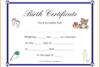 10+ Free Birth Certificate Template Microsoft Word | Psychic in Birth Certificate Template For Microsoft Word