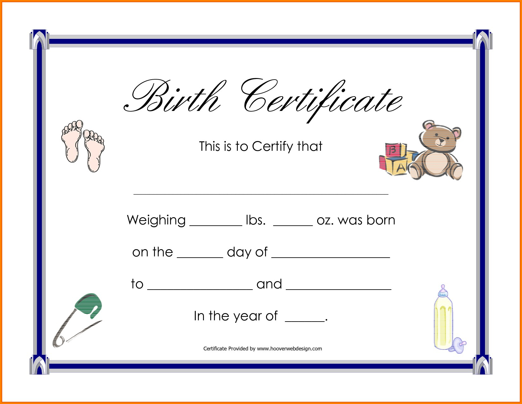10+ Free Birth Certificate Template Microsoft Word | Psychic In Birth Certificate Template For Microsoft Word
