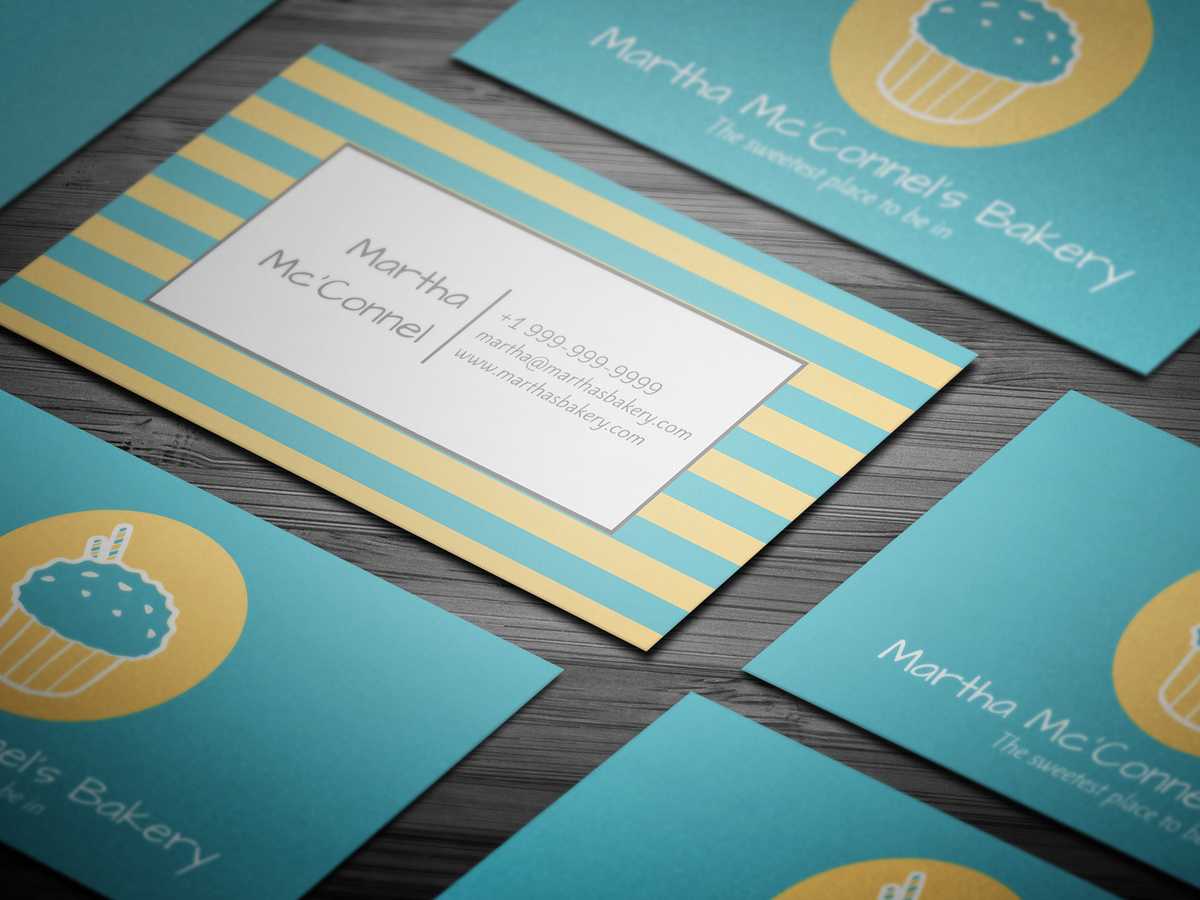 10+ Free Professional Bakery Business Cards Templates On In Cake Business Cards Templates Free