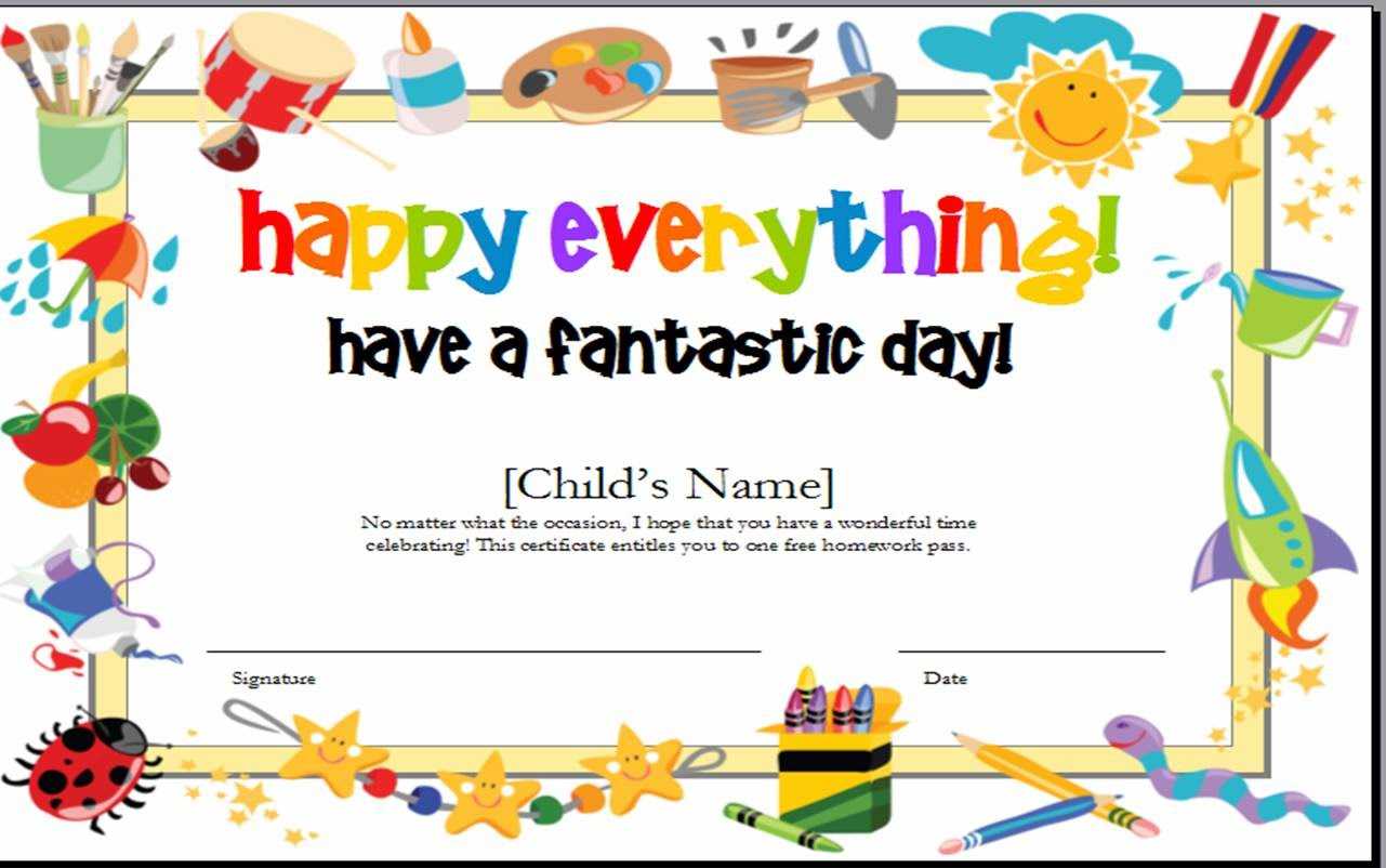 10+ Kids Award Certifi Certificate Template Clipart Regarding Free Art Certificate Templates