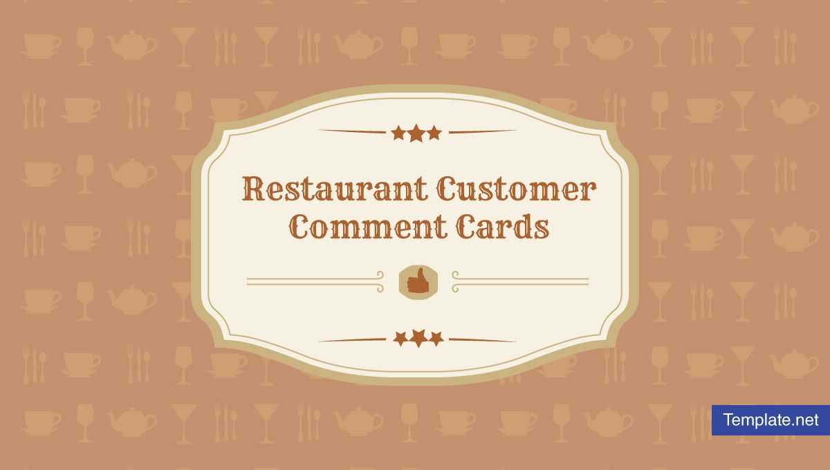 10+ Restaurant Customer Comment Card Templates & Designs Pertaining To Survey Card Template