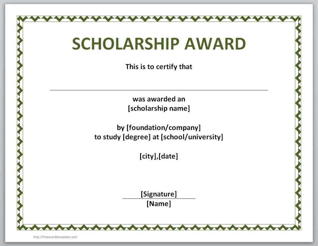 10+ Scholarship Award Certificate Examples – Pdf, Psd, Ai With Regard To Scholarship Certificate Template Word