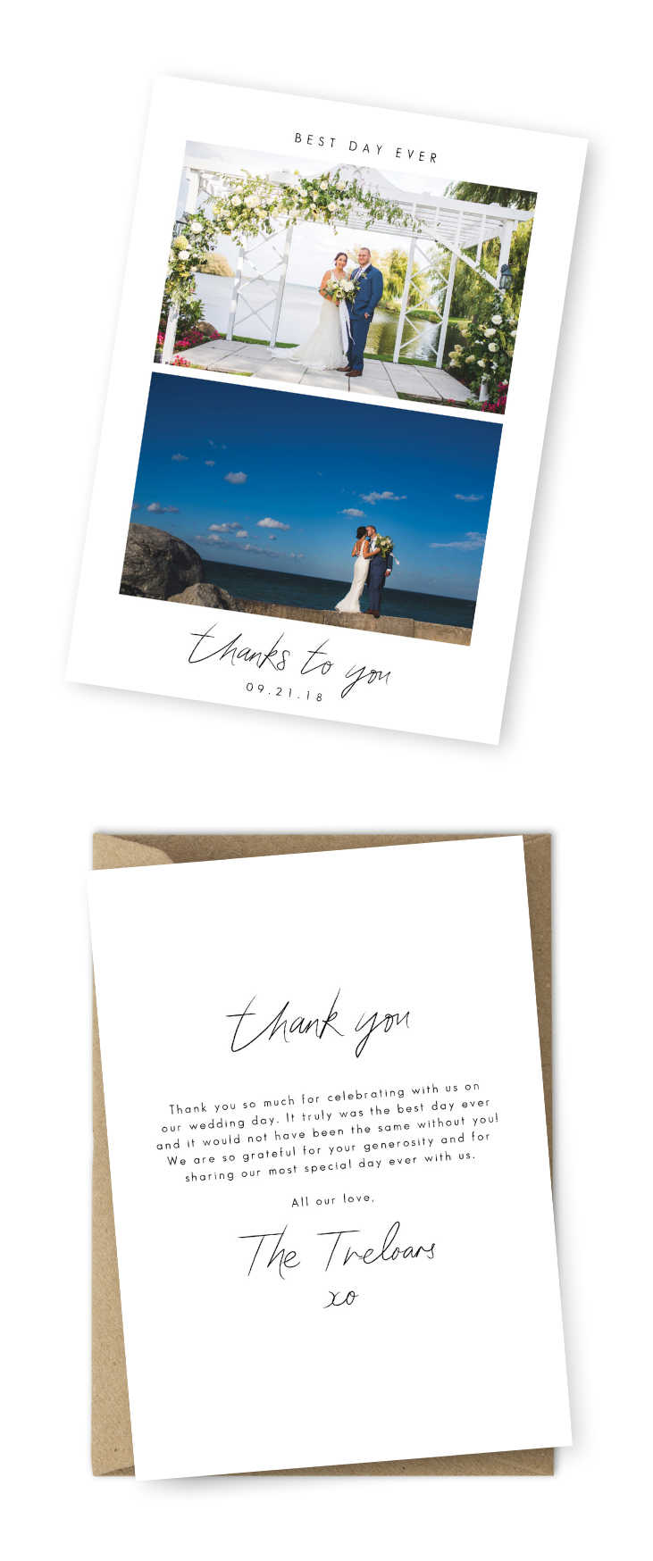 10 Wording Examples For Your Wedding Thank You Cards Throughout Template For Wedding Thank You Cards
