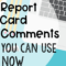 100 Report Card Comments You Can Use Now Throughout Character Report Card Template