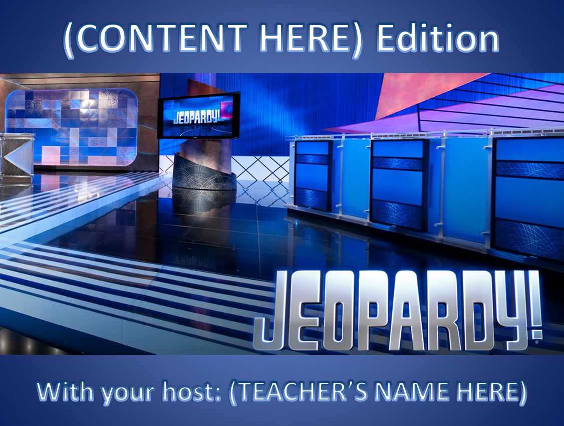 11 Best Free Jeopardy Templates For The Classroom With Jeopardy ...