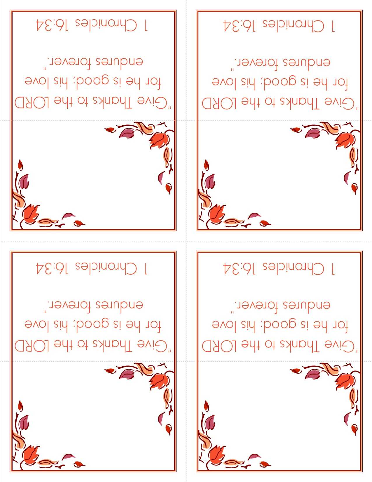11 Best Photos Of Printable Thanksgiving Place Cards For Intended For Thanksgiving Place Card Templates