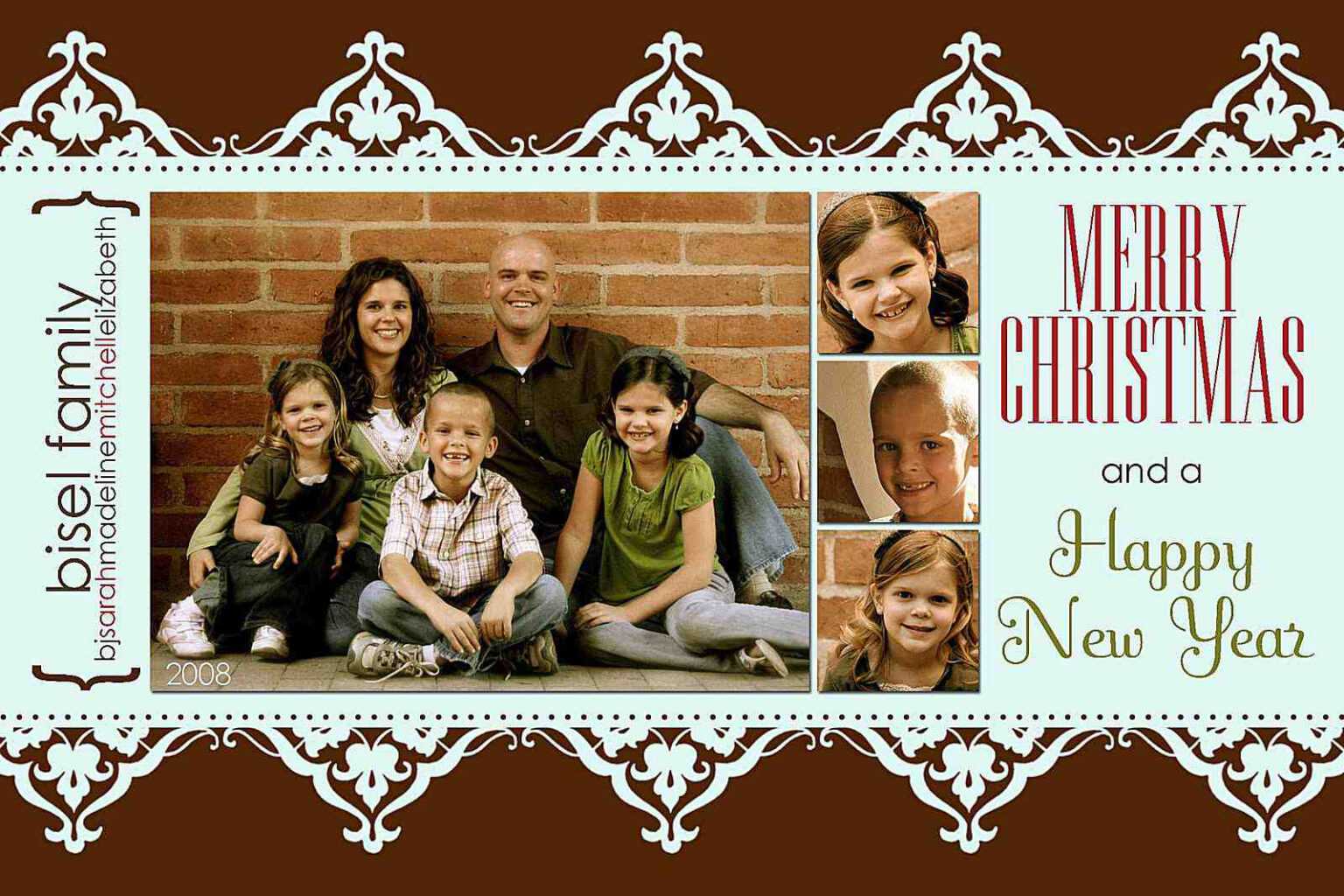 Image 1 for Free Photoshop Christmas Card Templates For Photographers