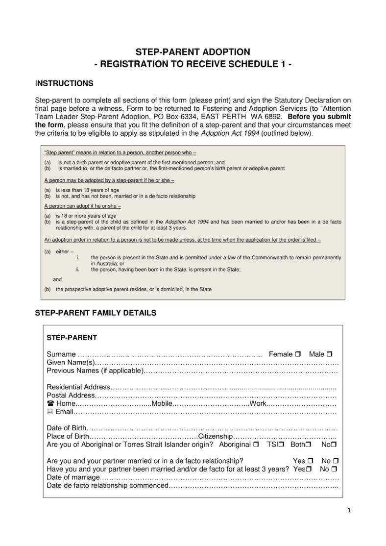 12+ Adoption Paper Templates – Pdf | Free & Premium Templates Within Child Adoption Certificate Template