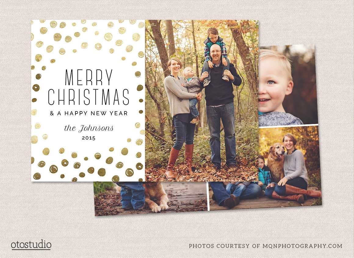 12 Christmas Card Photoshop Templates To Get You Up And In Christmas Photo Card Templates Photoshop