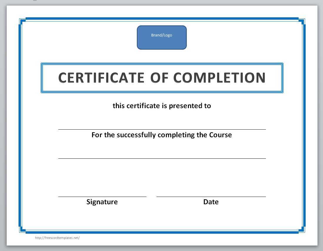13 Free Certificate Templates For Word » Officetemplate Inside Scholarship Certificate Template Word