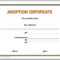 13 Free Certificate Templates For Word » Officetemplate Pertaining To Blank Adoption Certificate Template