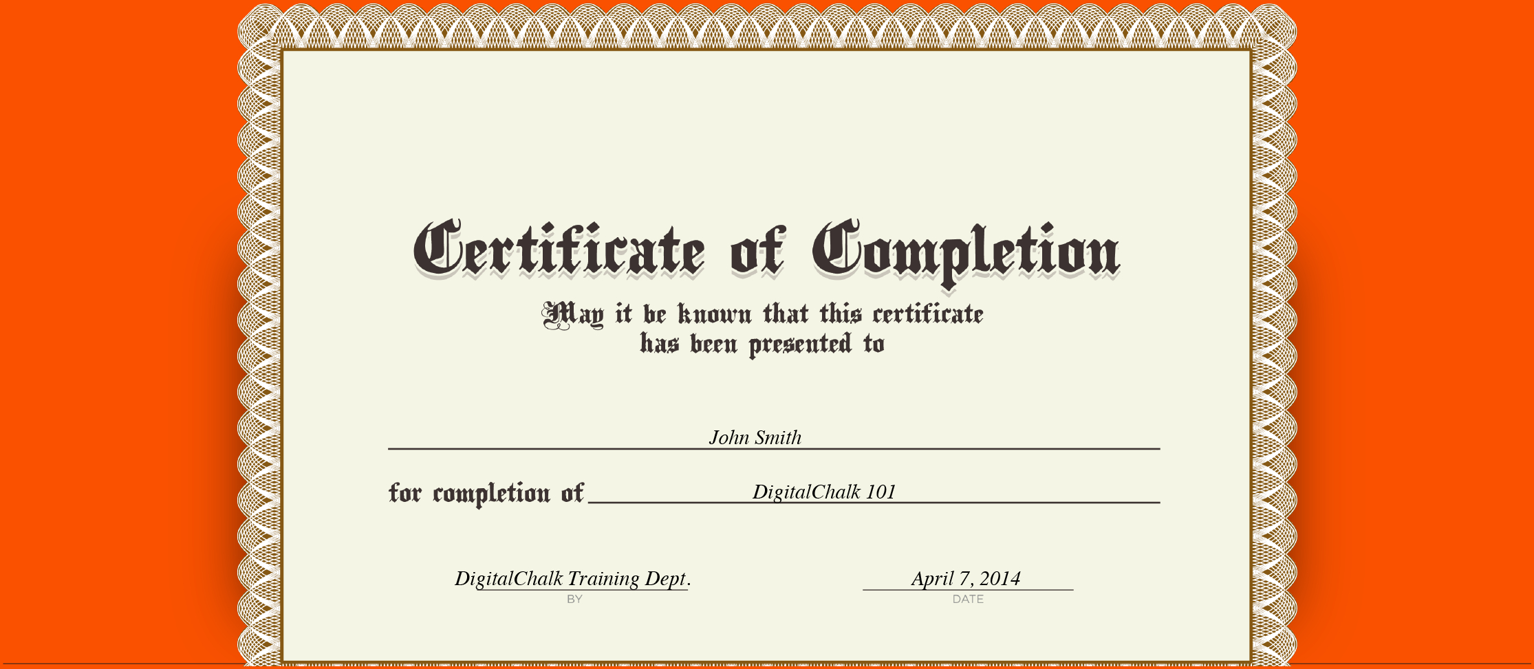 13+ Free Printable Certificate Of Completion | Survey Regarding Certificate Of Completion Template Free Printable