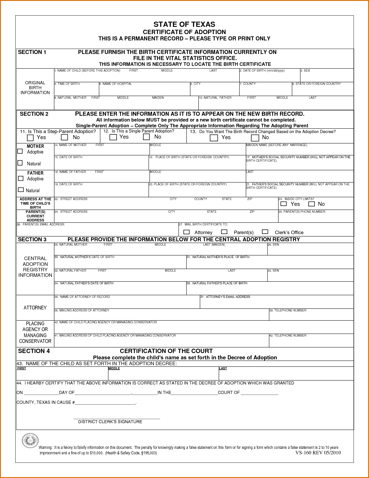 14+ Blank Birth Certificate Template | Authorizationletters With Regard To Editable Birth Certificate Template