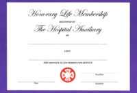 14+ Honorary Life Certificate Templates - Pdf, Docx | Free pertaining to Life Membership Certificate Templates