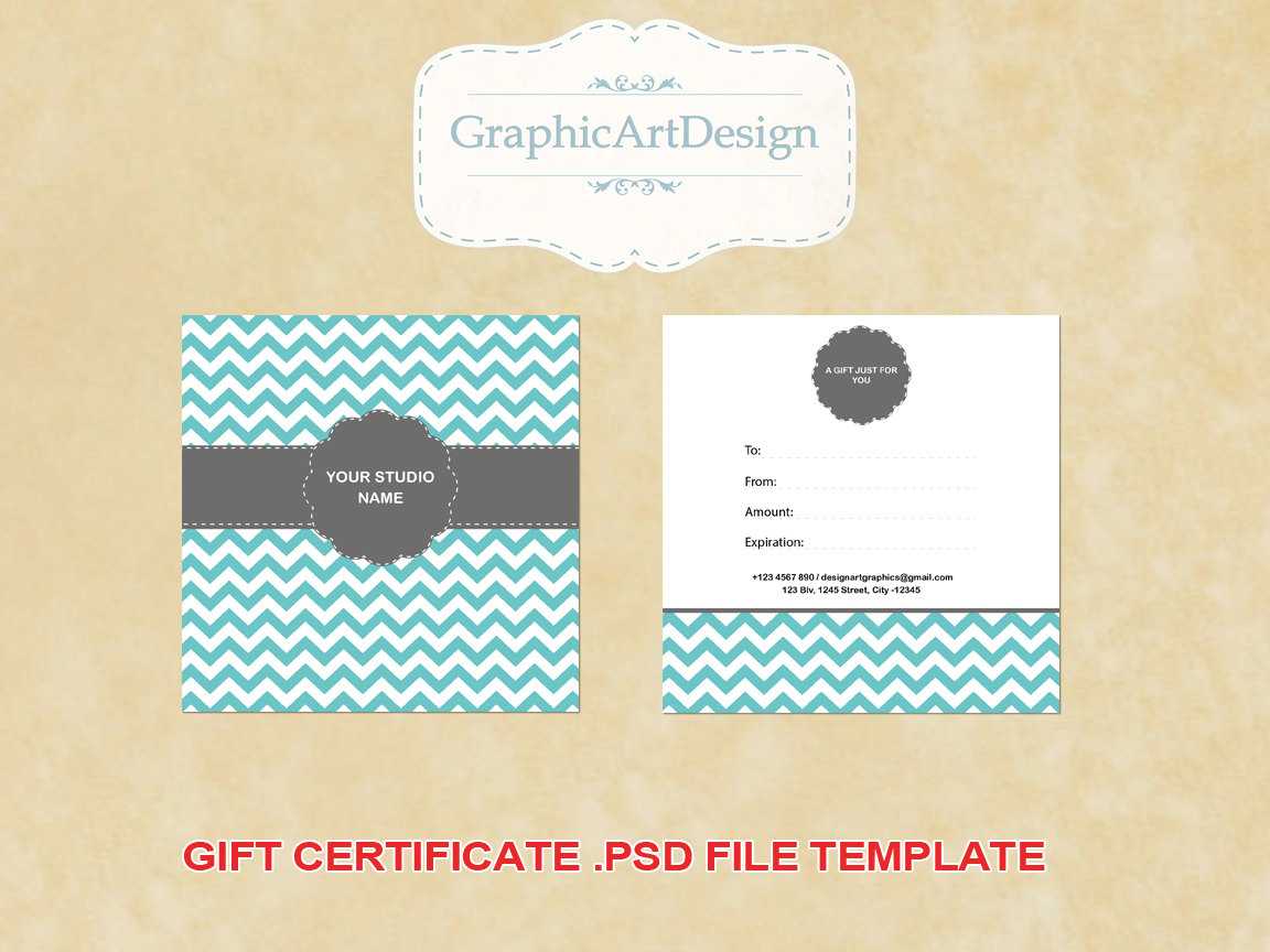 14 Photography Gift Certificate Psd Template Images Within Gift Certificate Template Photoshop