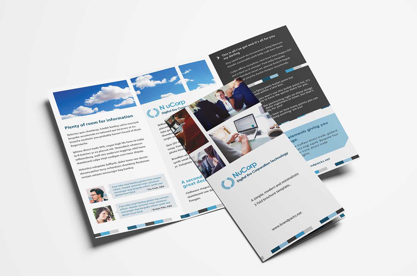 15 Free Tri Fold Brochure Templates In Psd & Vector – Brandpacks Pertaining To Tri Fold Brochure Template Illustrator Free