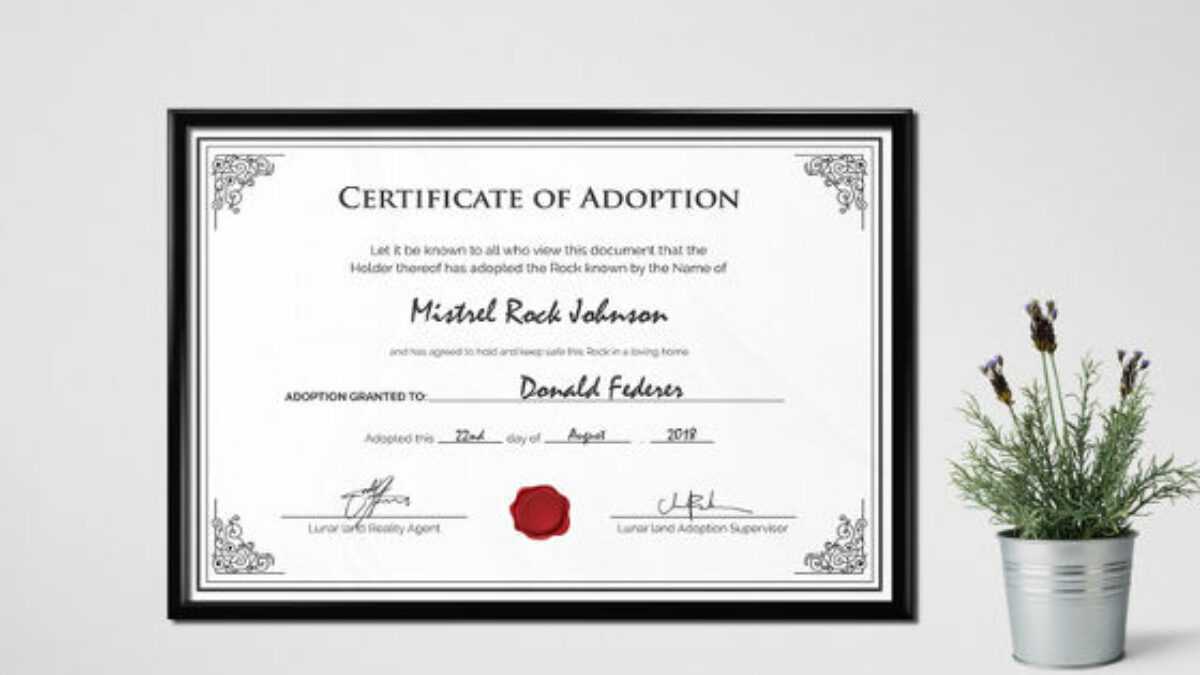 16+ Birth Certificate Templates | Smartcolorlib Within Adoption Certificate Template