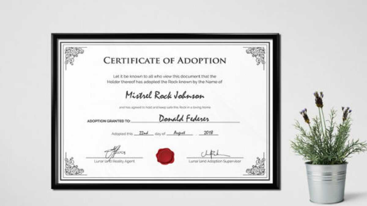 16+ Birth Certificate Templates | Smartcolorlib Within Blank Adoption Certificate Template