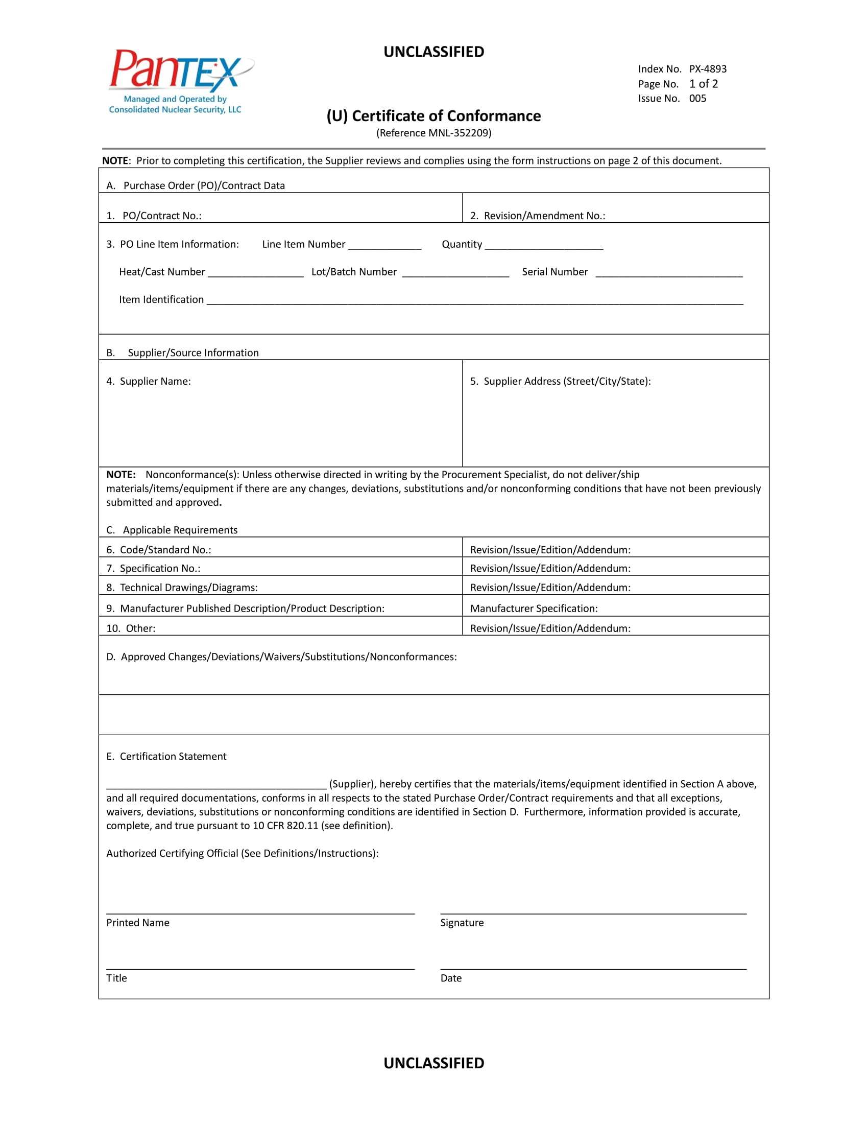 16+ Certificate Of Conformance Example – Pdf, Word, Ai Throughout Certificate Of Conformity Template