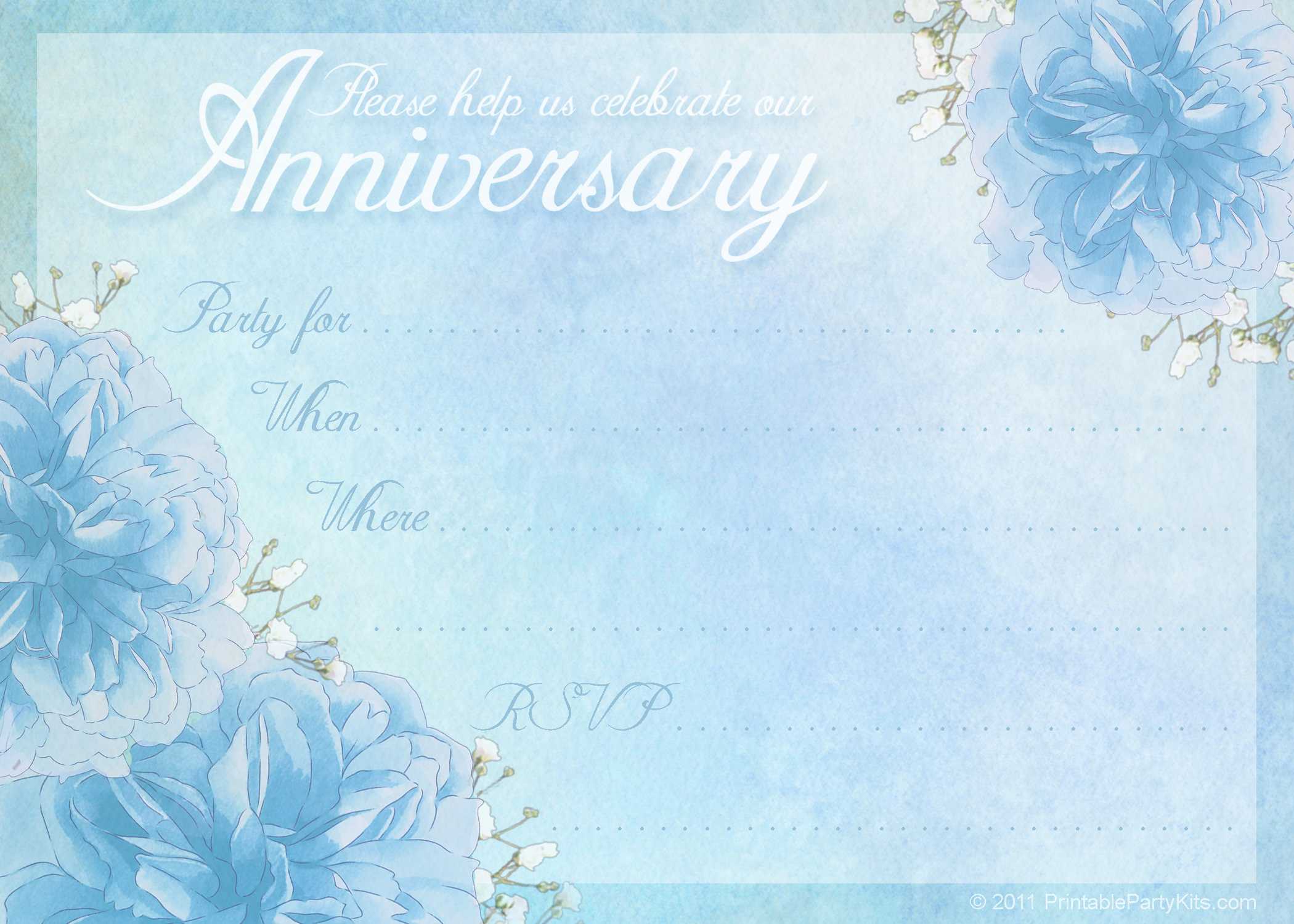 16 Wedding Anniversary Templates Free Images – Anniversary Regarding Anniversary Certificate Template Free