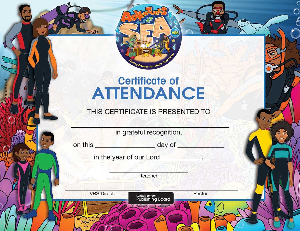 17 Images Of Attendance Certificate Template For Vbs With Regard To Vbs Certificate Template