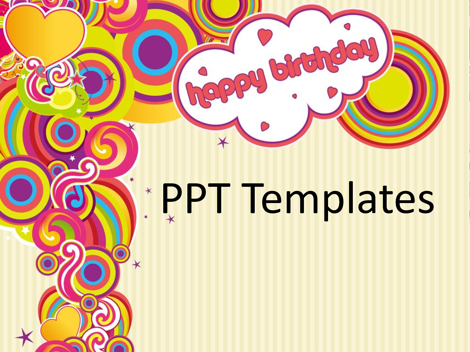18 Birthday Powerpoint Templates Images – Free Birthday Within Greeting Card Template Powerpoint