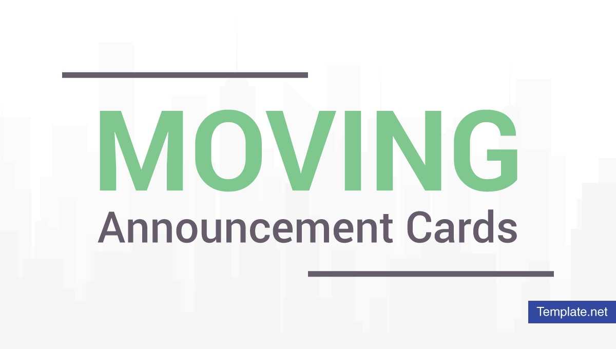 19+ Moving Announcement Card Designs & Templates – Psd, Ai Intended For Free Moving House Cards Templates