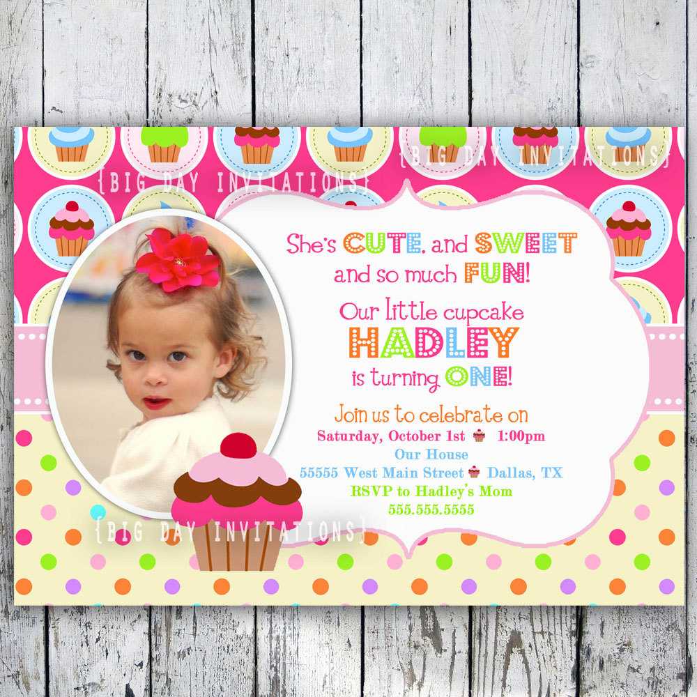 1St Birthday Invitations Templates Free Inside First Birthday Invitation Card Template