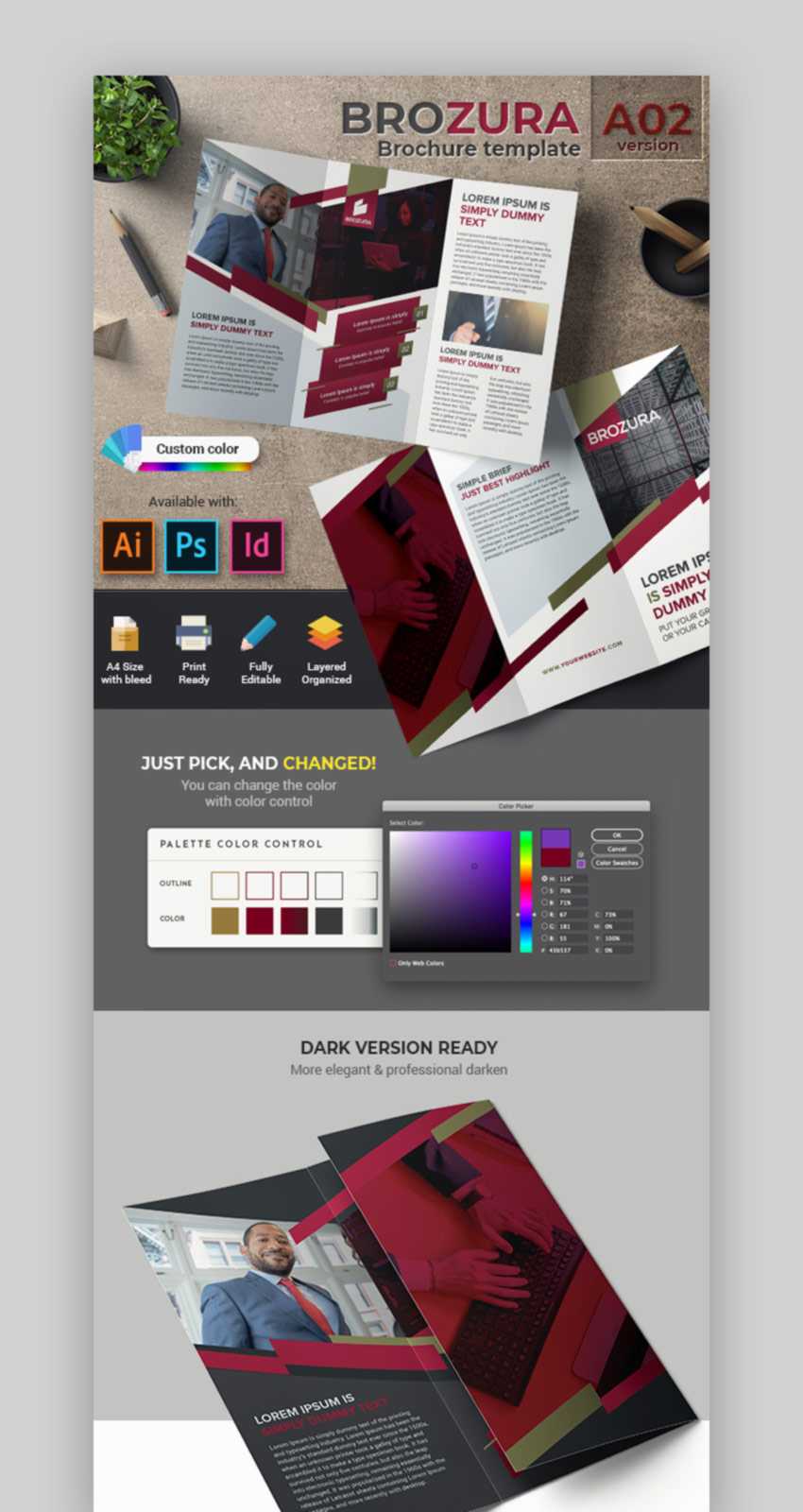 20 Best Free Bifold & Tri Fold Brochure Template Designs In Science Brochure Template Google Docs