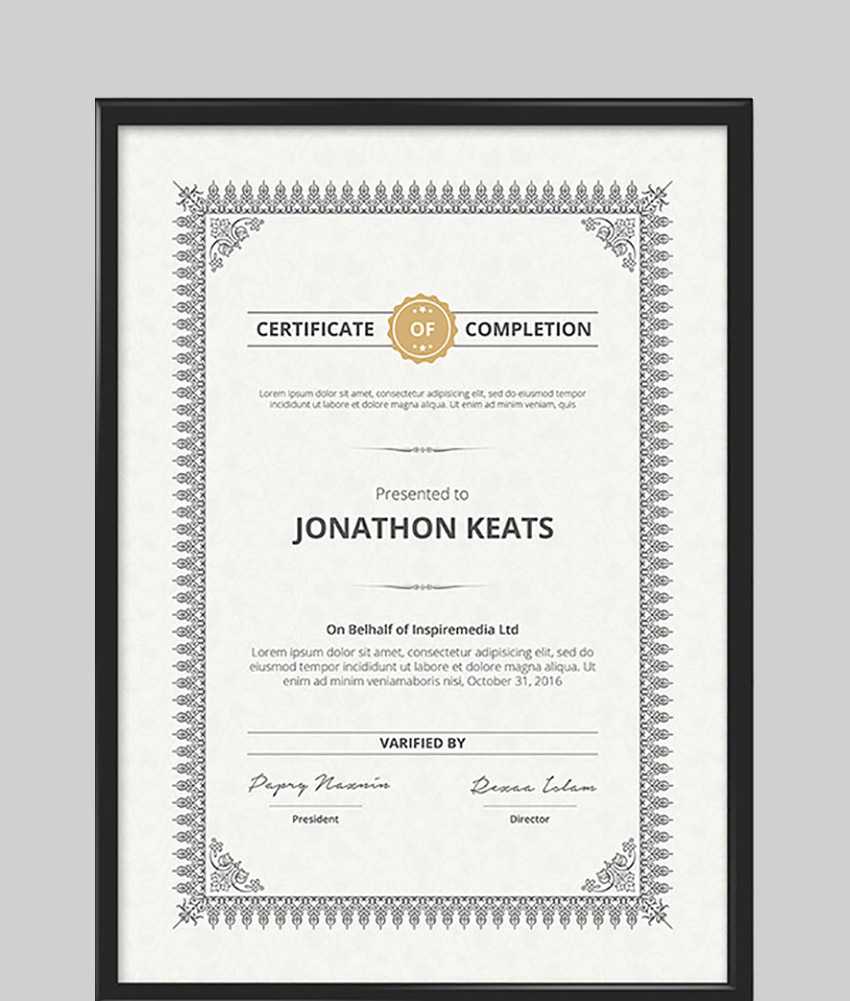 20 Best Word Certificate Template Designs To Award Pertaining To Professional Certificate Templates For Word