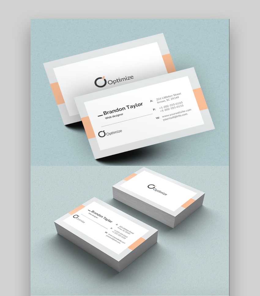 20+ Double Sided, Vertical Business Card Templates (Word, Or For Double Sided Business Card Template Illustrator