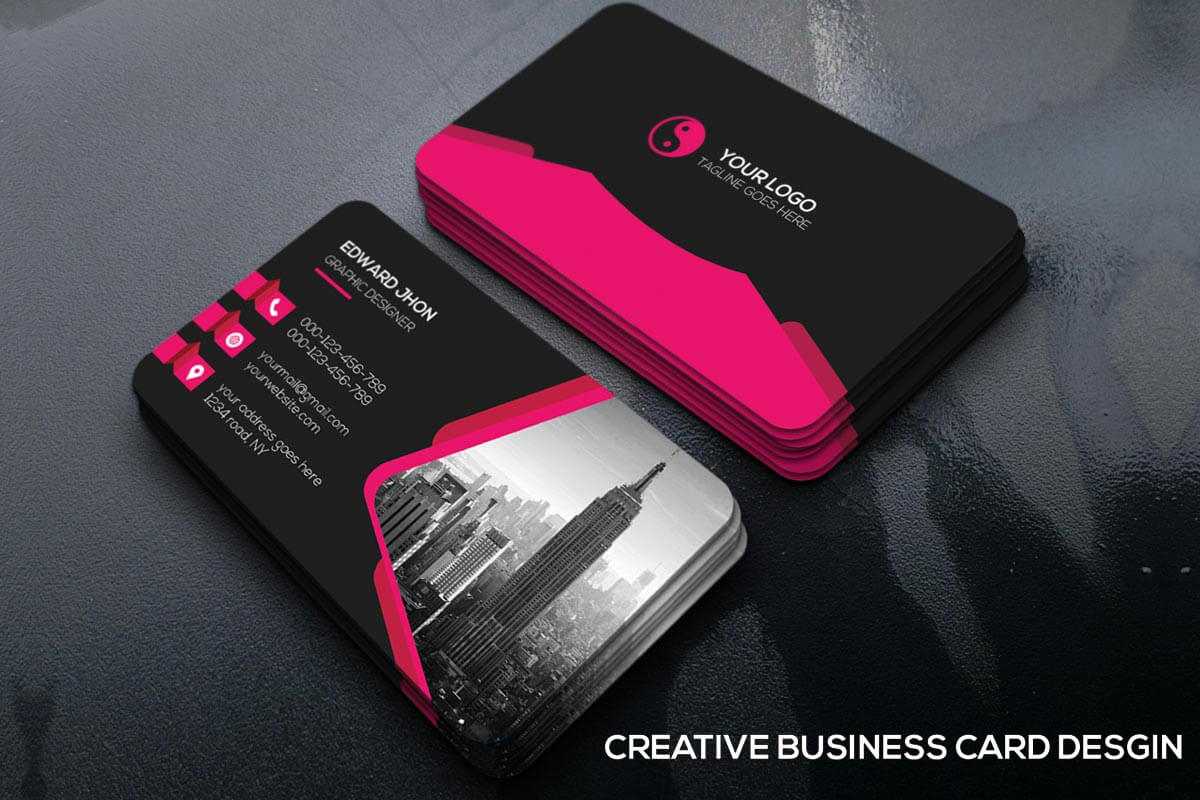 200 Free Business Cards Psd Templates – Creativetacos Intended For Name Card Template Photoshop