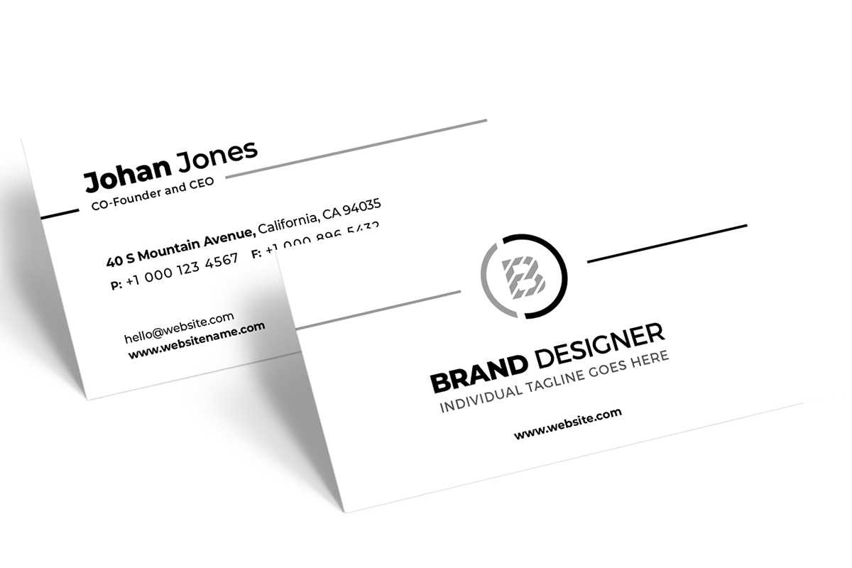 200 Free Business Cards Psd Templates – Creativetacos With Business Card Size Template Psd