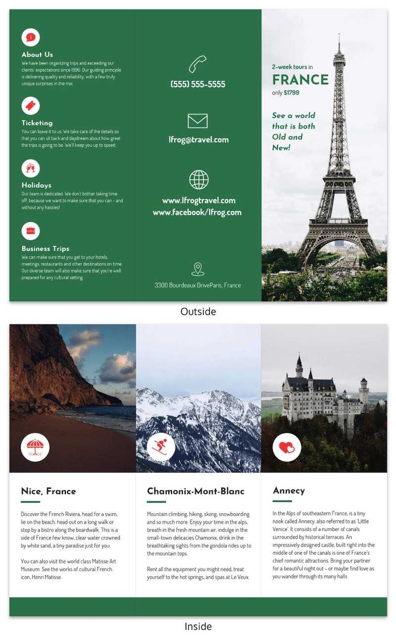 21 Brochure Templates And Design Tips To Promote Your For Word Travel Brochure Template