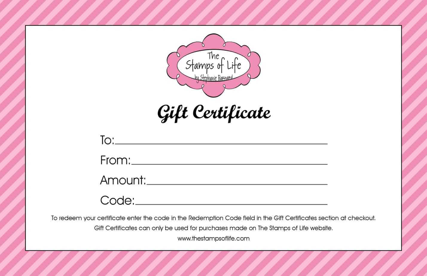 21+ Free Free Gift Certificate Templates – Word Excel Formats Within Custom Gift Certificate Template