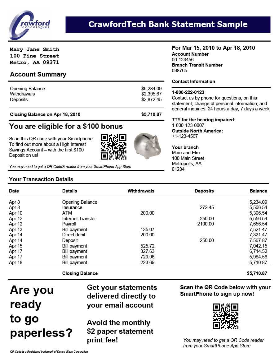 23 Editable Bank Statement Templates [Free] ᐅ Template Lab With Credit Card Statement Template