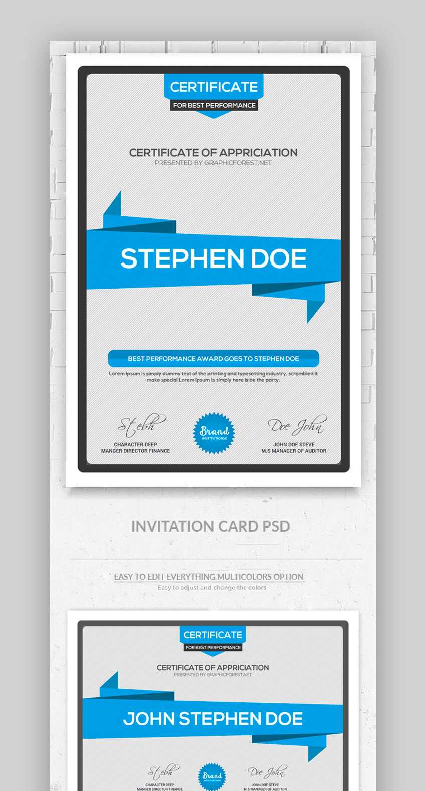 25+ Best Certificate Design Templates: Awards, Gifts Throughout Sales Certificate Template