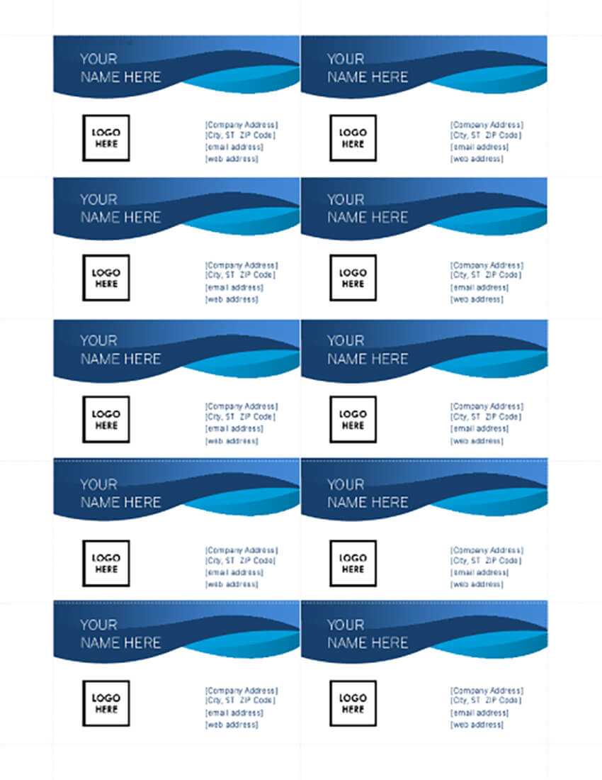 25+ Free Microsoft Word Business Card Templates (Printable Inside Microsoft Office Business Card Template