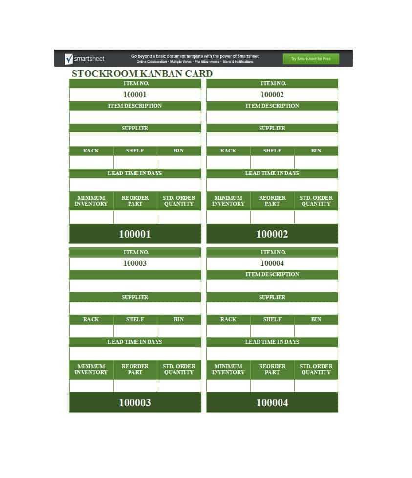 25 Printable Kanban Card Templates (& How To Use Them) ᐅ Inside Kanban Card Template