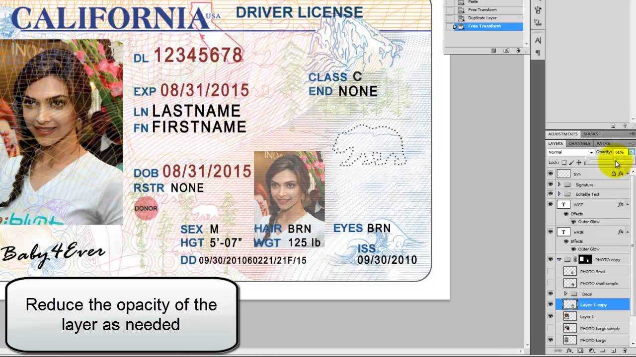 26 Images Of Georgia Identification Card Template With Georgia Id Card Template