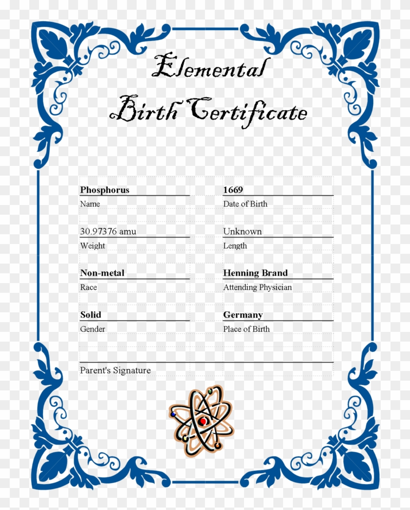 27 Images Of Ar Element Birth Certificate Template – Border For Girl Birth Certificate Template