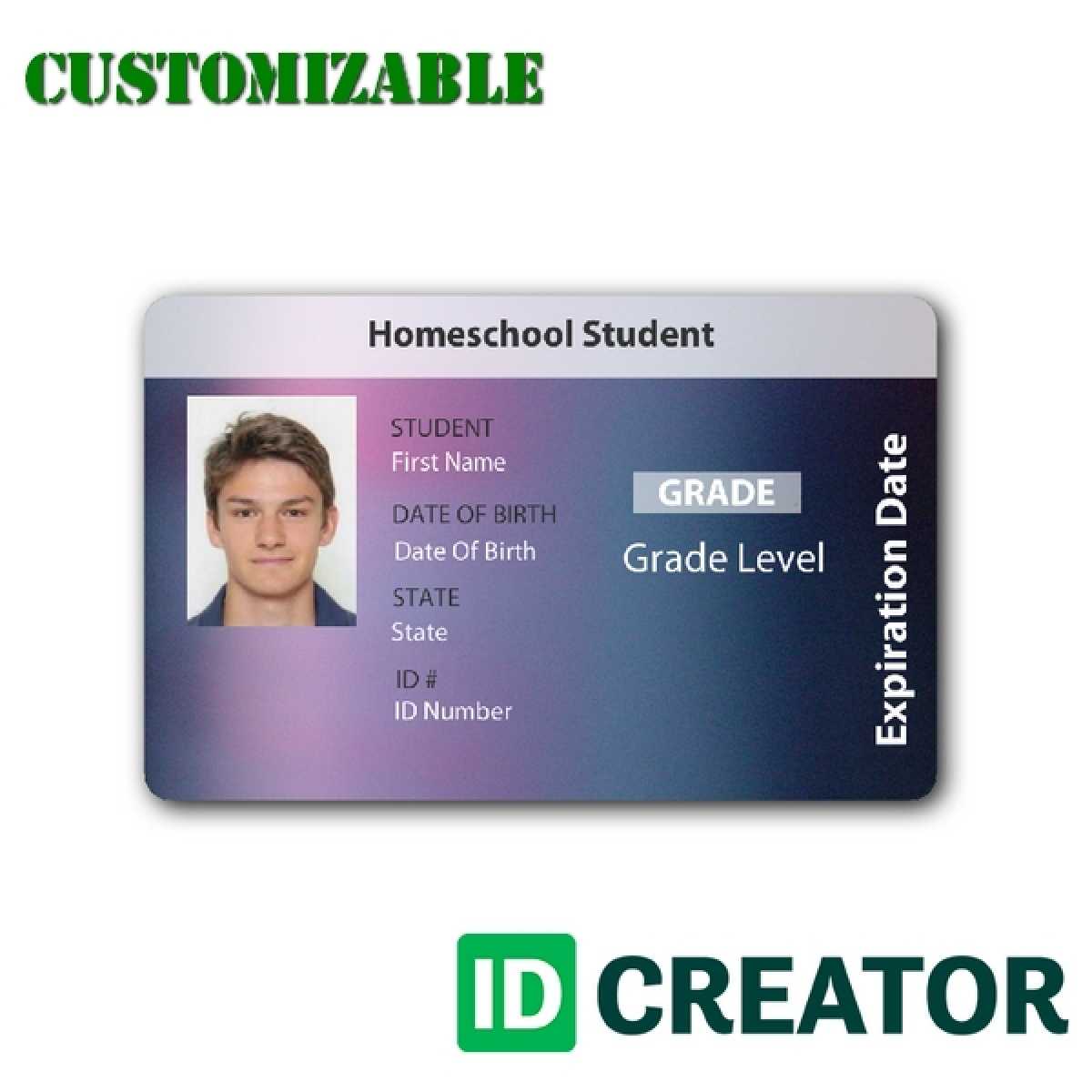 27 Images Of Online School Id Card Template | Masorler Inside High School Id Card Template