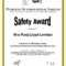 28 Images Of Shrink And Safety Award Template Free | Migapps in Safety Recognition Certificate Template