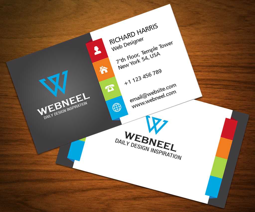 3 Colorful Corporate Business Card Template – Freedownload Throughout Web Design Business Cards Templates