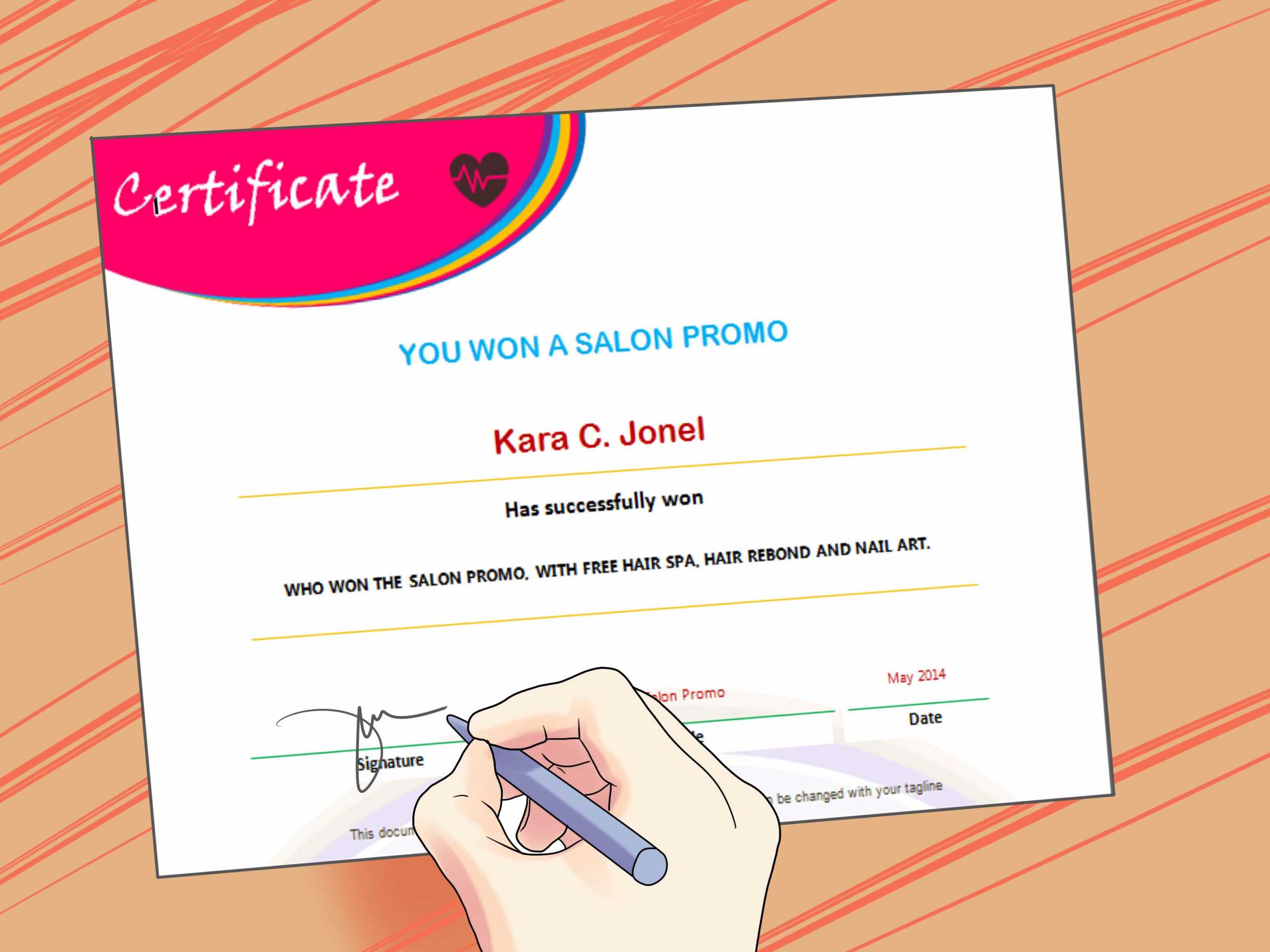 3 Ways To Make A Certificate – Wikihow Intended For Certificate Of Participation Template Ppt