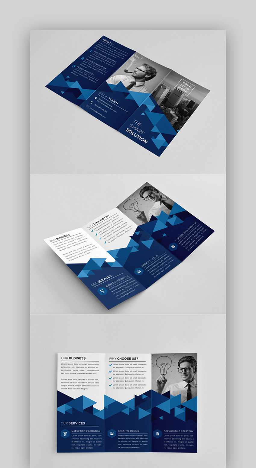 30 Best Indesign Brochure Templates – Creative Business For Tri Fold Brochure Template Indesign Free Download