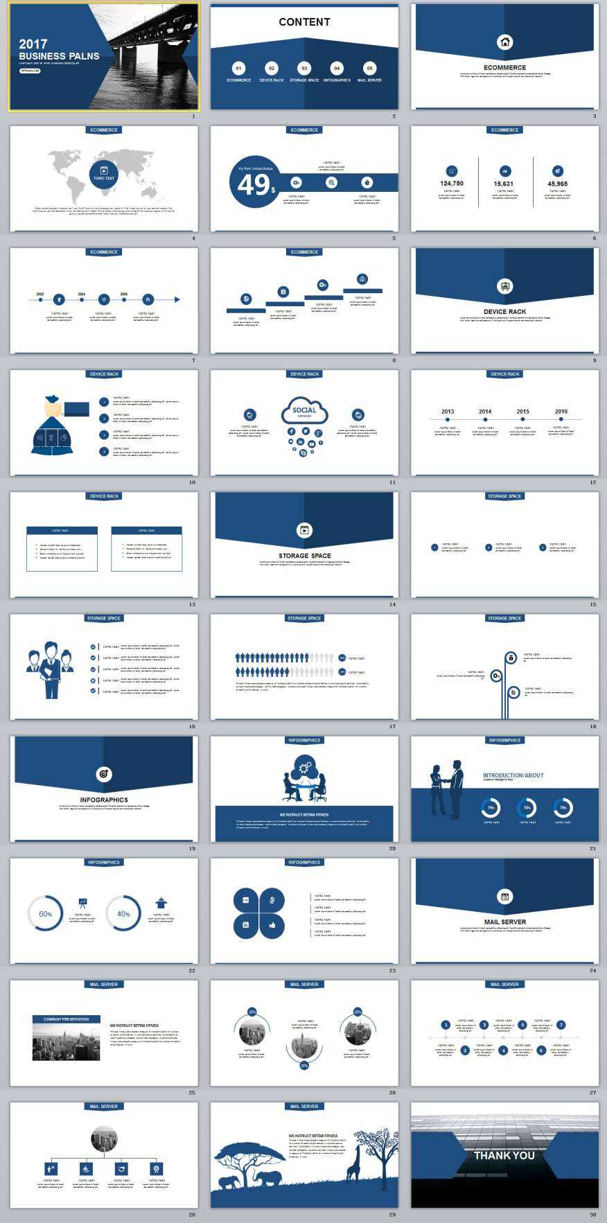 30+ Blue Business Plan Powerpoint Templates In Powerpoint Template Resolution