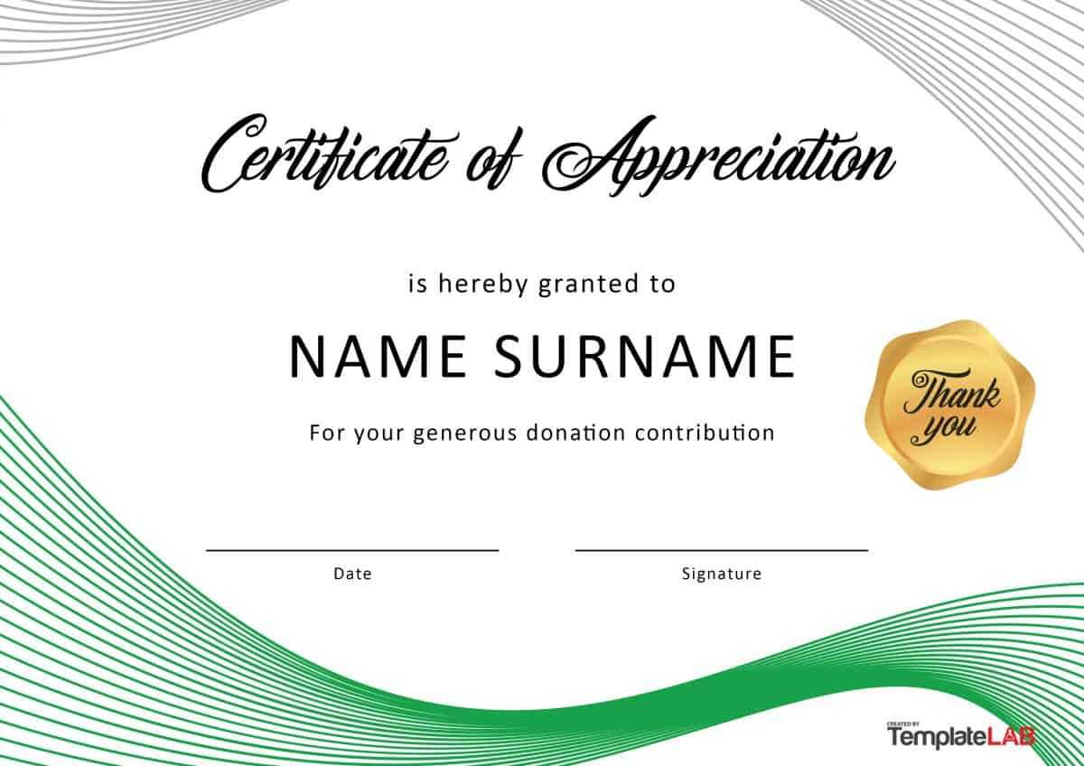 30 Free Certificate Of Appreciation Templates And Letters For Sample Certificate Of Participation Template